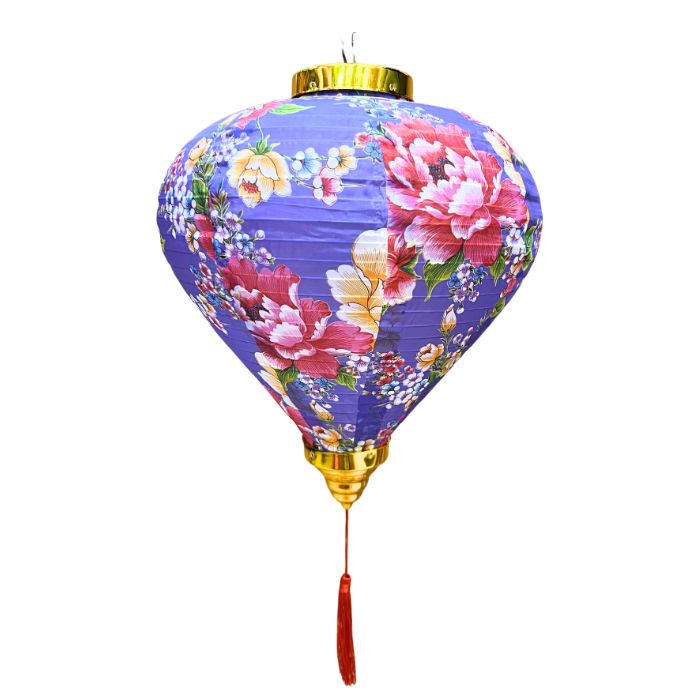 14 Inch Floral Vietnamese Lantern (2pcs)