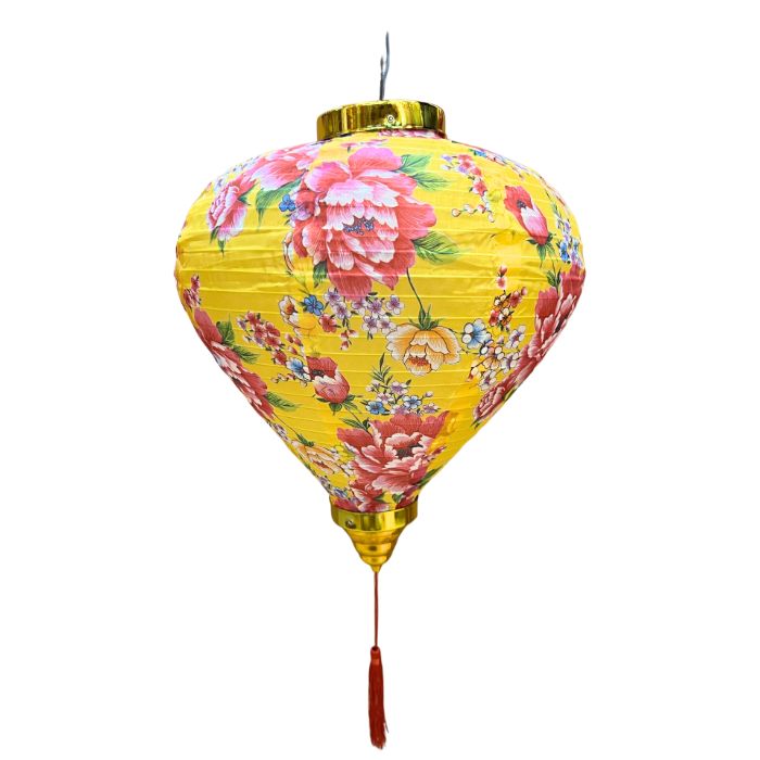 14 Inch Floral Vietnamese Lantern (2pcs)