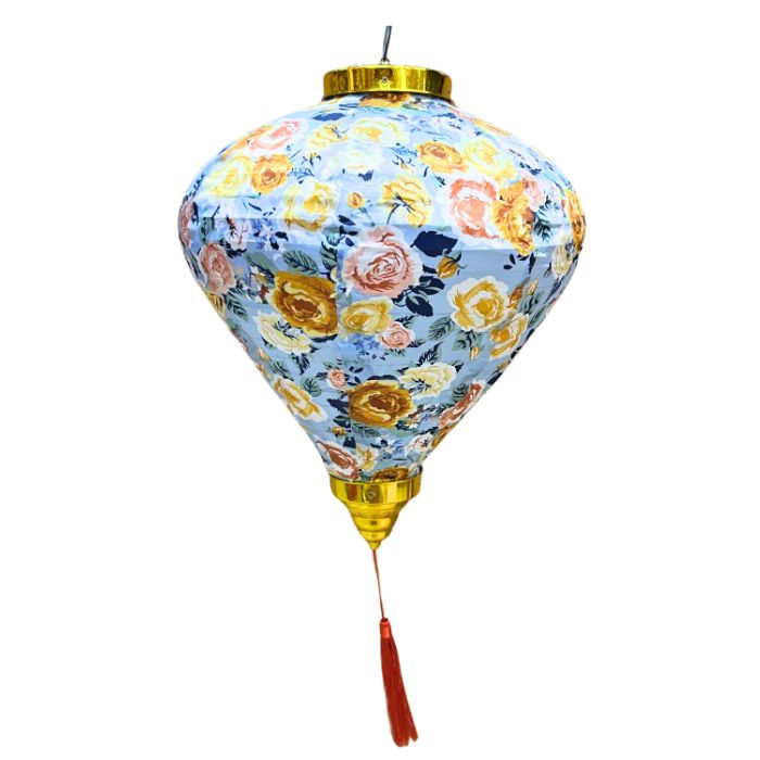 14 Inch Floral Vietnamese Lantern (2pcs)