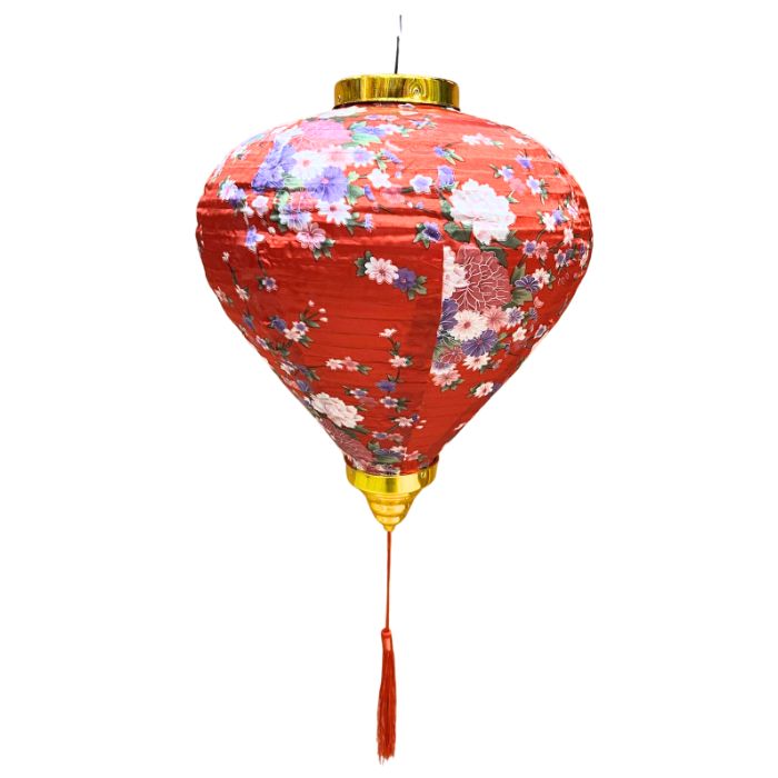 14 Inch Floral Vietnamese Lantern (2pcs)