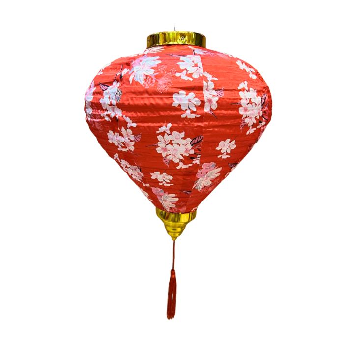 14 Inch Floral Vietnamese Lantern (2pcs)