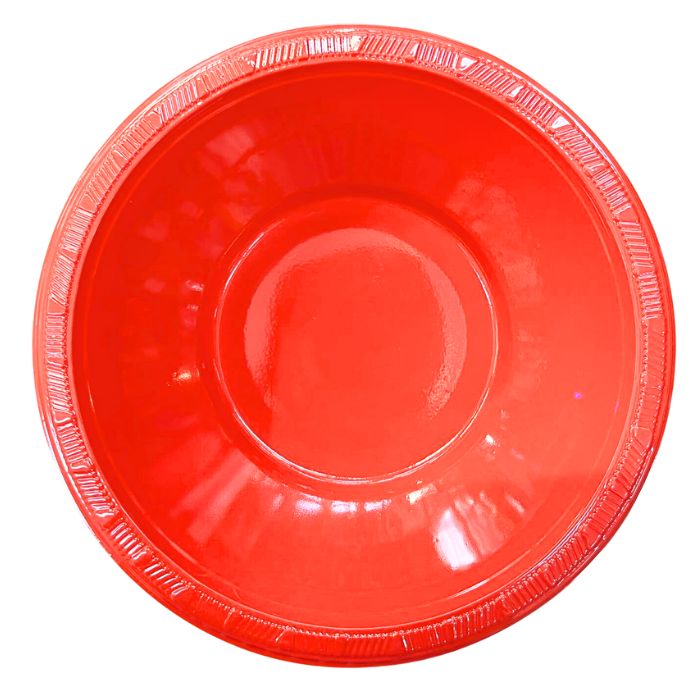 17cm Solid Color Plastic Bowls