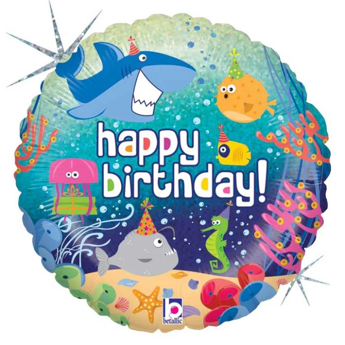 18 Inch Birthday Ocean Foil Balloon BL36559P