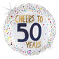 18 Inch Cheers to 50 Years Round Foil Balloon BL26216P