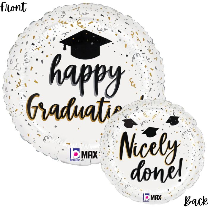 18 Inch Satin Graduation Round Foil Balloon BL26177P