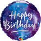 18 Inch Happy Birthday Galaxy Foil Balloon Q12273