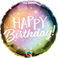18 Inch Happy Birthday Metallic Round Foil Balloon Q88027