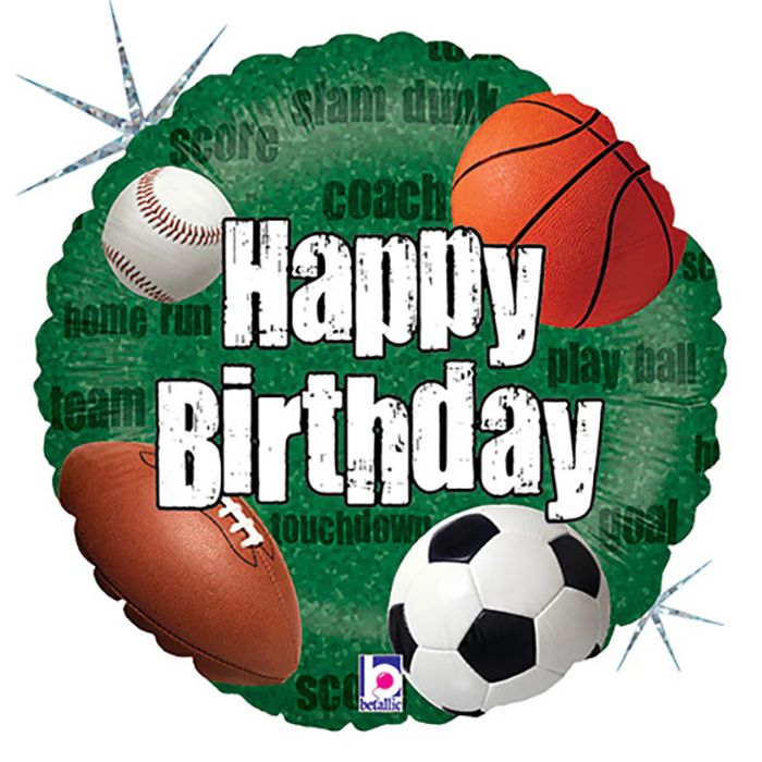 18 Inch Birthday Sports Ball Foil Balloon BL86828