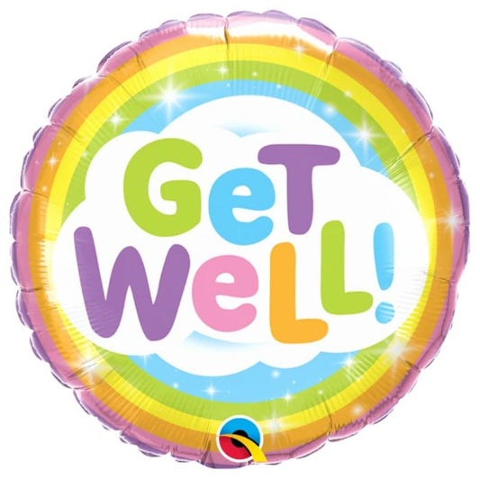 18 Inch Colorful Get Well Soon Foil Balloon Q18886