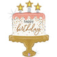 26 Inch Birthday Cake Confetti Foil Balloon BL35964