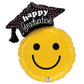 26 Inch Smiley Happy Graduation Foil Balloon BL25264P