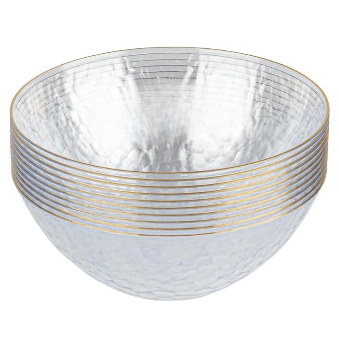 5.5" Premium Transparent Plastic Bowl (8pcs)