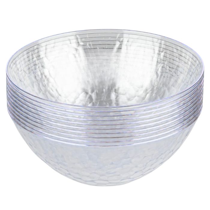 5.5" Premium Transparent Plastic Bowl (8pcs)