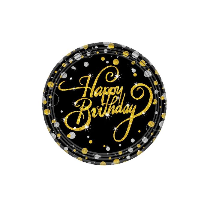 Hotstamp Confetti Happy Birthday Theme Tableware