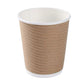 8oz Brown Spiral Wall Hot Paper Cups (25pcs)