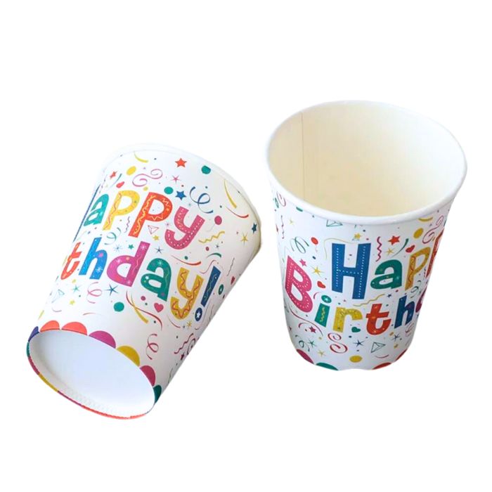 Colorful Confetti Happy Birthday Theme Tableware