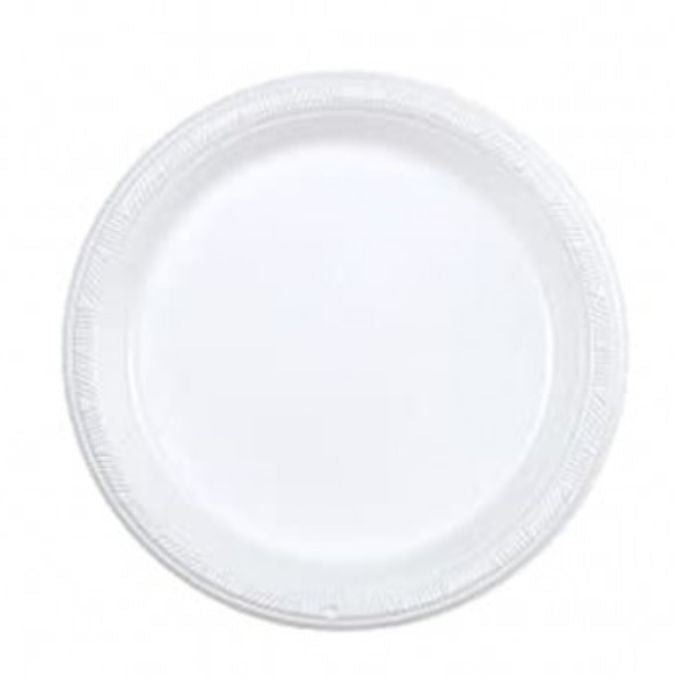 Plastic Plates (White)