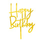 Acrylic Happy Birthday Cake Topper (cursive)