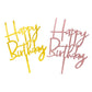 Acrylic Happy Birthday Cake Topper (cursive)