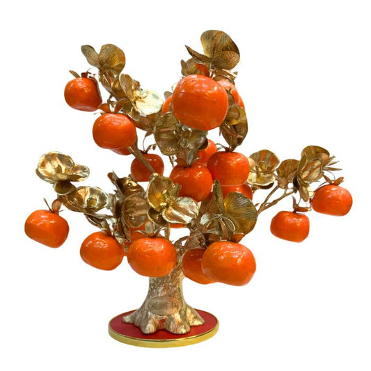 CNY 40cm Realistic Mandarin Orange Orchid Tree