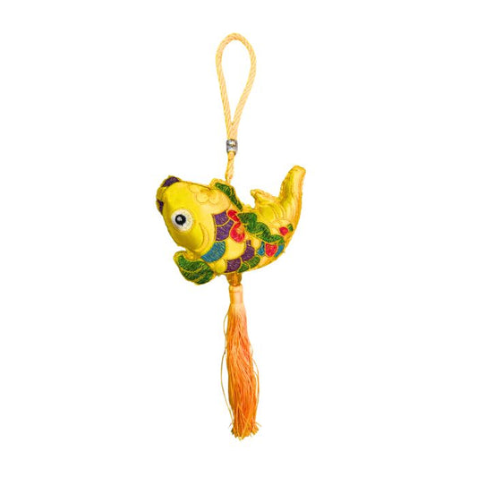 CNY Embroidery Koi Fish Hanging Soft Decoration