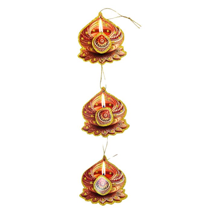 3pc Diwali Lamp Hanging Decoration