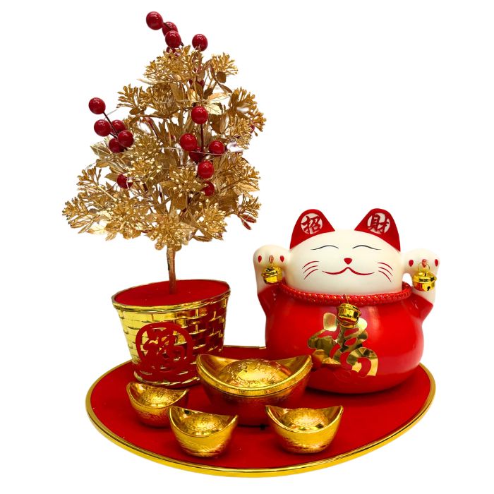 Fortune Cat Tabletop Display Set