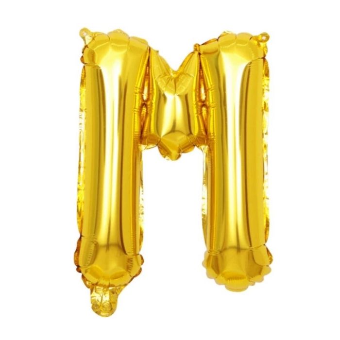 Mini Gold Alphabet Foil Balloon