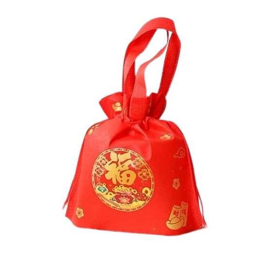 CNY 27x27x8cm Non-woven Bag Golden Fu H2709