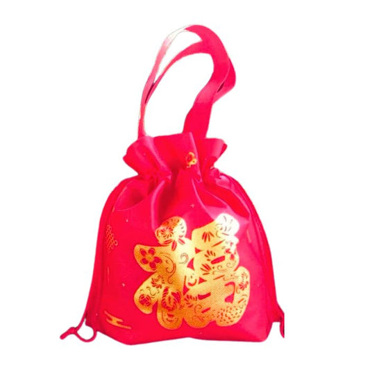 CNY 27x27x8cm Non-woven Bag Golden Fu H2709