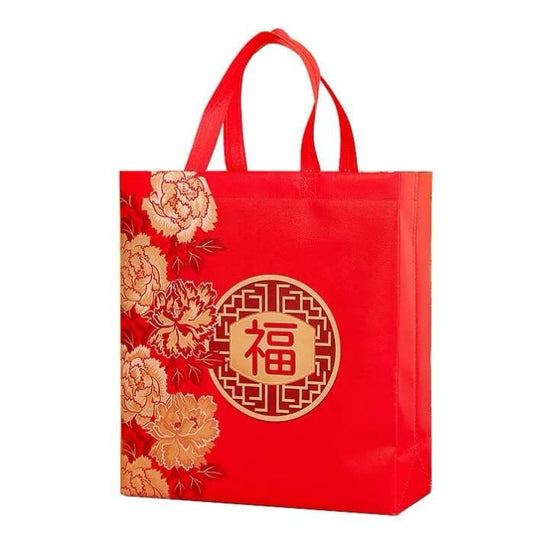 CNY 32x36x13cm Non-woven Bag Mudan Fu H3222