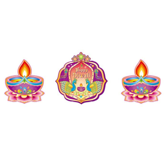 Happy Diwali Lamp Hanging Banner 3113