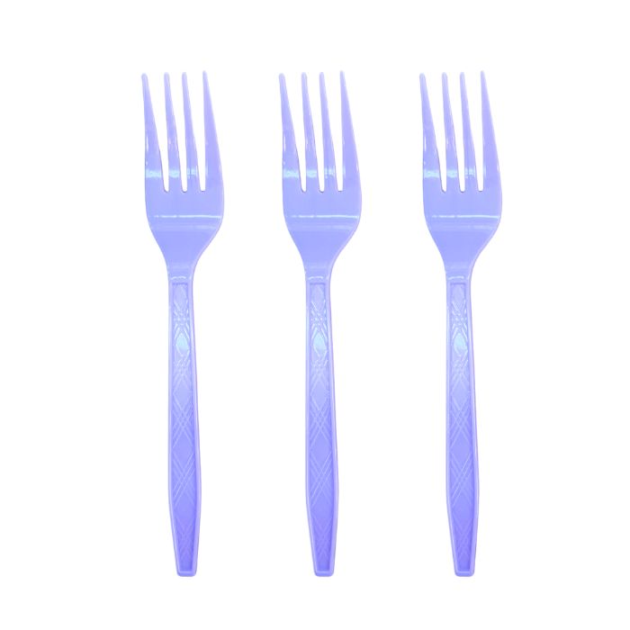 7inch Solid Color Plastic Cutlery (20pc)