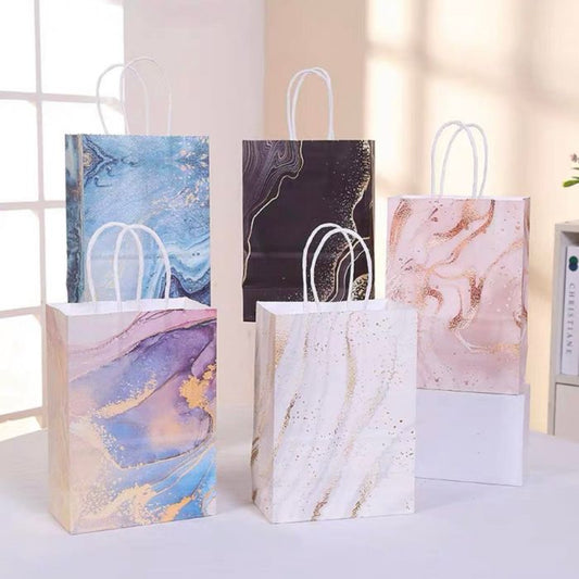 Marble Design Kraft Paper Bag