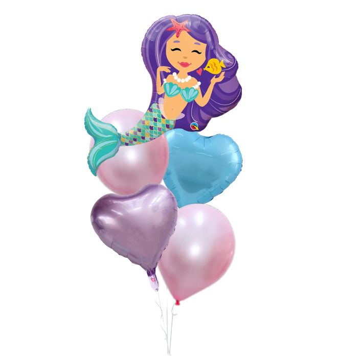 Mermaid Theme Helium Balloon Bouquet