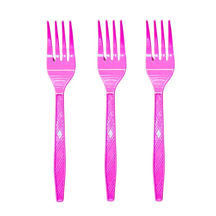 7inch Solid Color Plastic Cutlery (20pc)