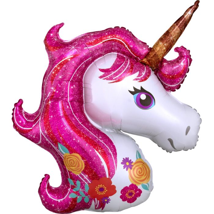 33 Inch Magical Pink Unicorn Foil Balloon A37273