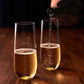 9oz Stemless Champagne Flute Plastic PET Cup