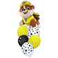 Paw Patrol Rubble Theme Helium Balloon Bouquet