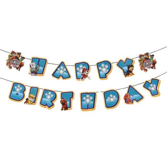 Paw Patrol Happy Birthday Banner