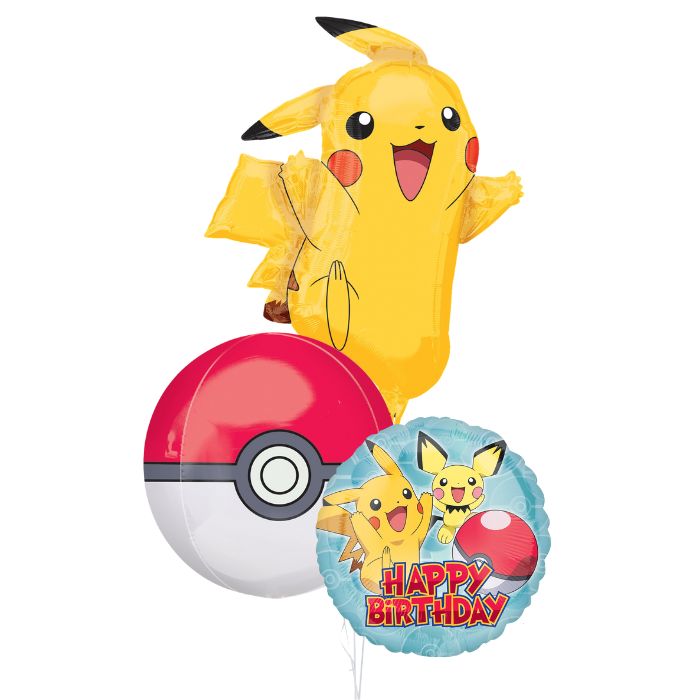 Pokemon Pikachu Theme Helium Balloon Bouquet