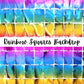 Rainbow Squares Tinsel Party Backdrop