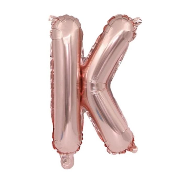 Mini Rose Gold Alphabet Foil Balloon