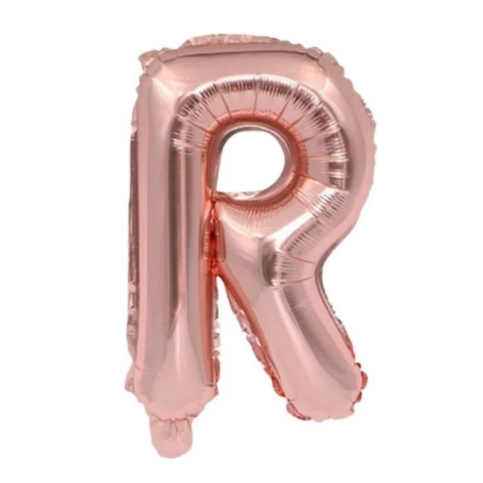 Mini Rose Gold Alphabet Foil Balloon