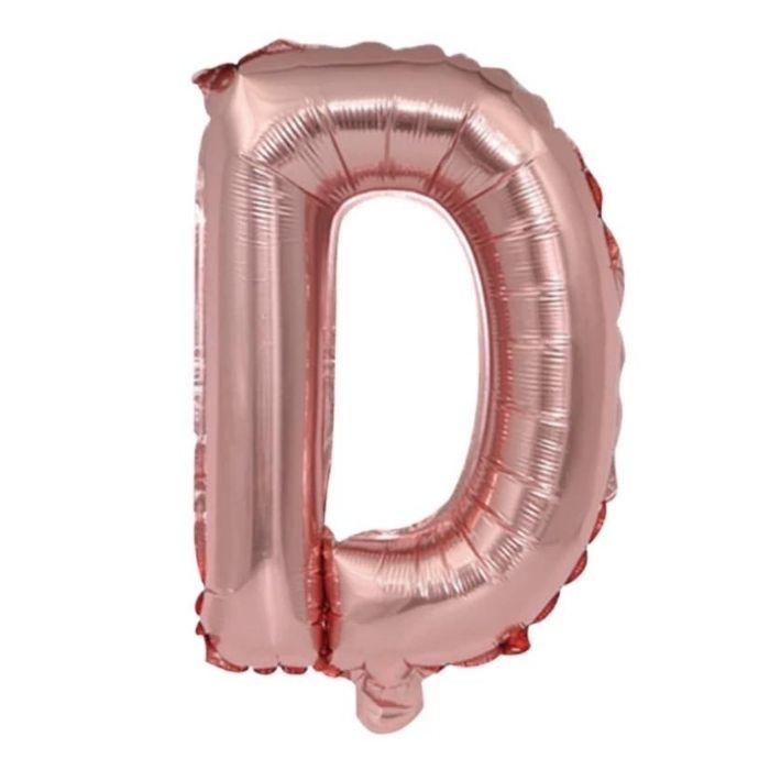 Mini Rose Gold Alphabet Foil Balloon