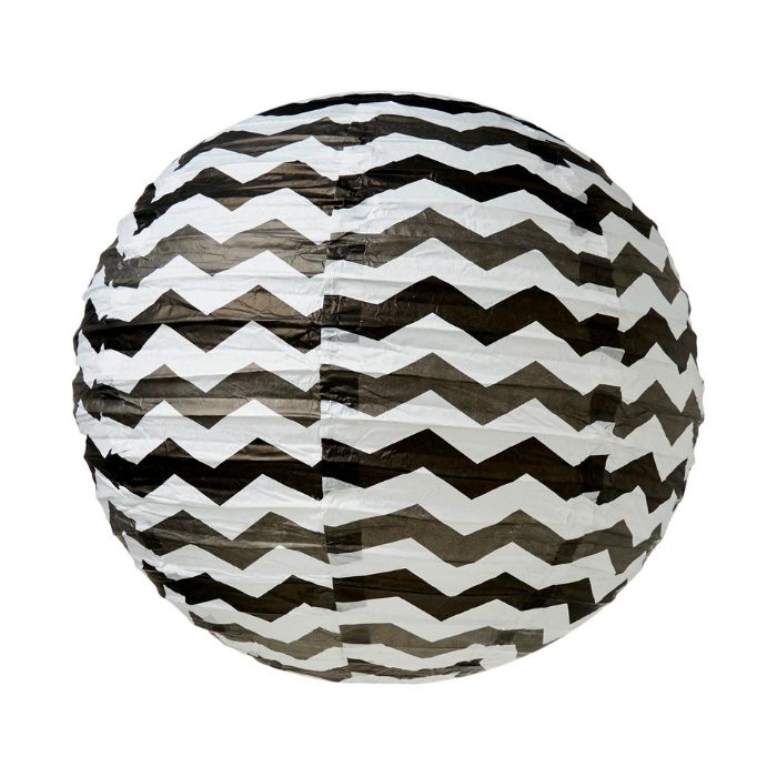 Round Chevron Wave Colored Paper Lantern (assorted)