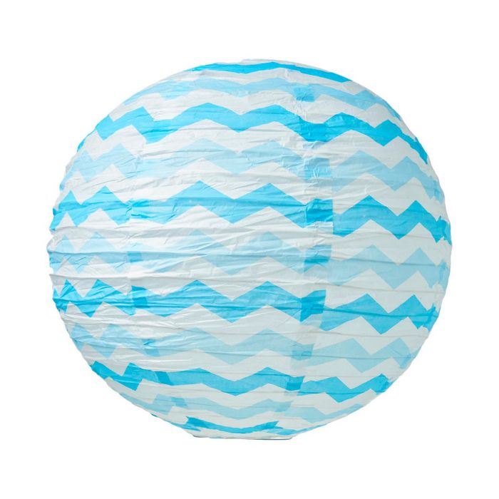 Round Chevron Wave Colored Paper Lantern (assorted)