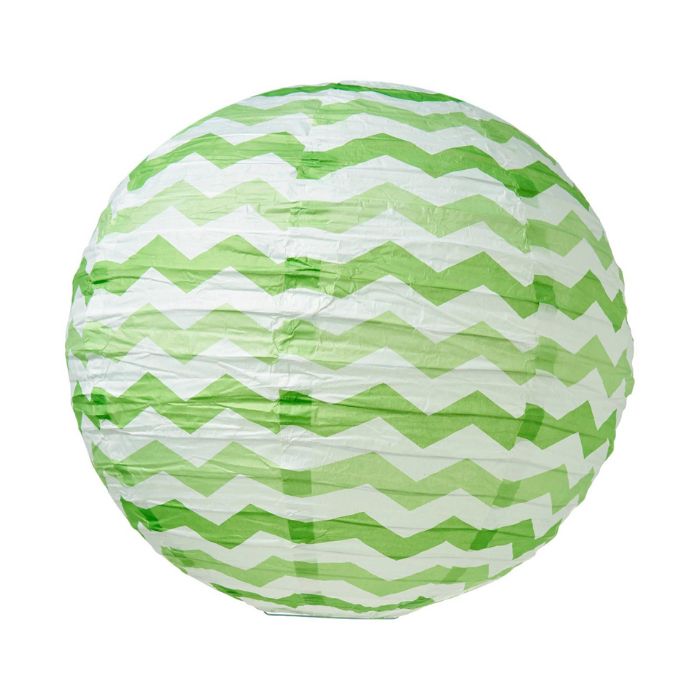 Round Chevron Wave Colored Paper Lantern (assorted)