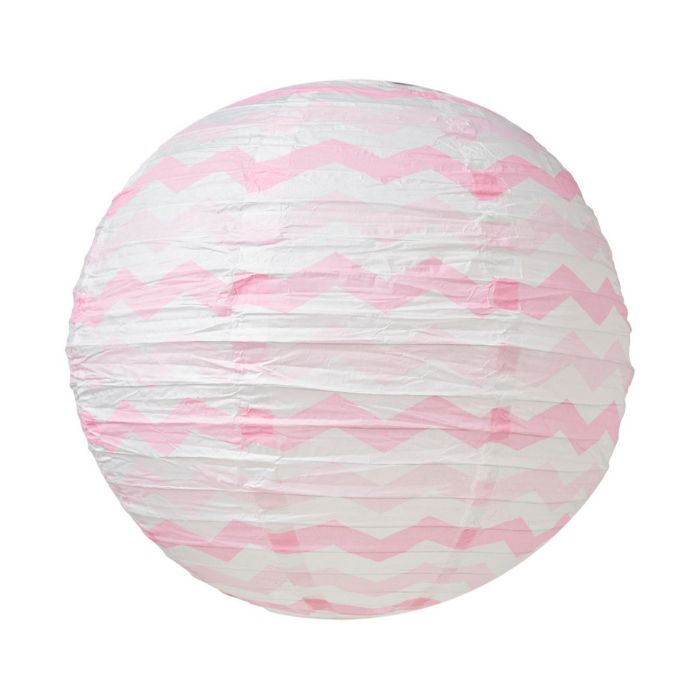 Round Chevron Wave Colored Paper Lantern (assorted)