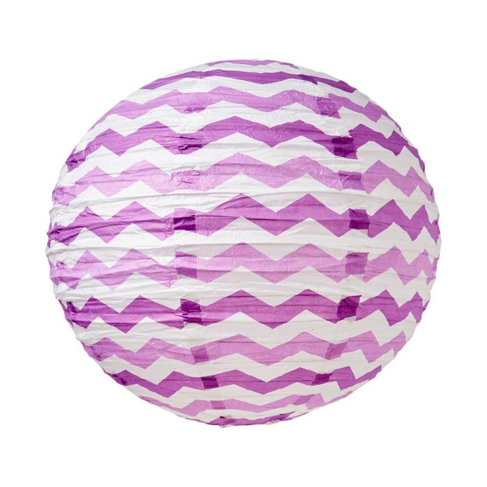 Round Chevron Wave Colored Paper Lantern (assorted)